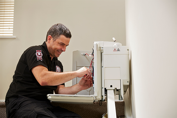 menu di installazione del servizio